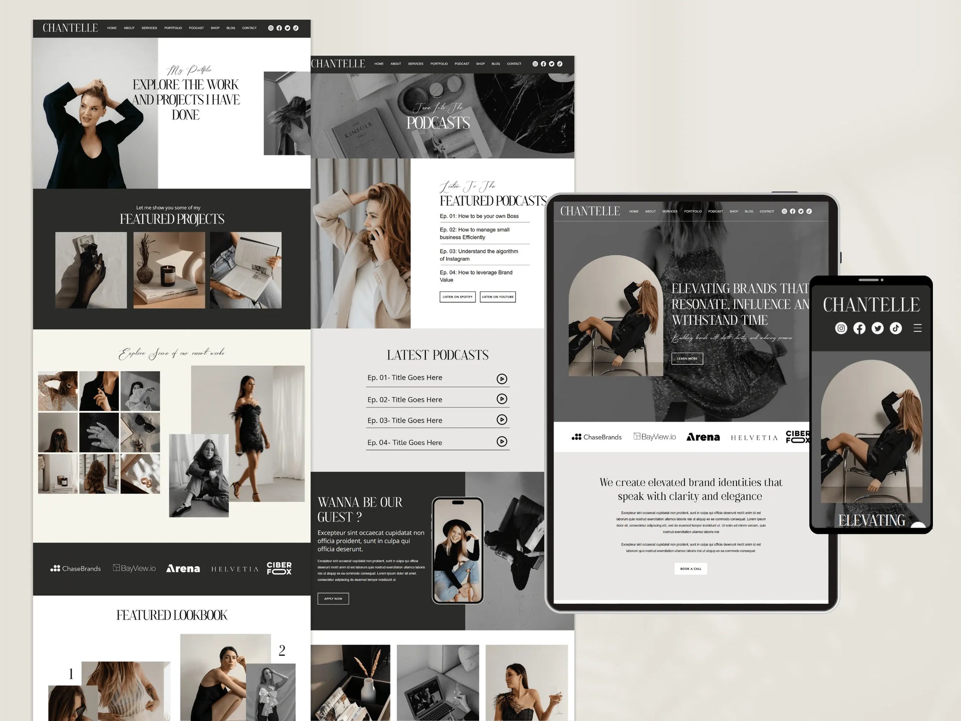 Elegant Wix Website Template for Creative Agencies - Advertfox