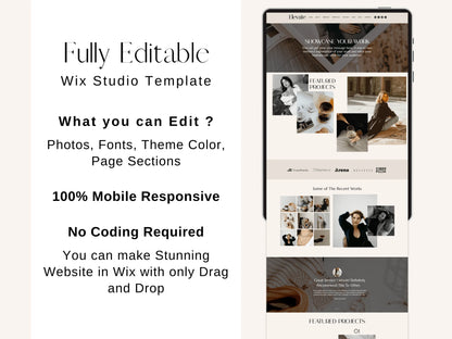 Premium Wix Website Template for Brand Agency
