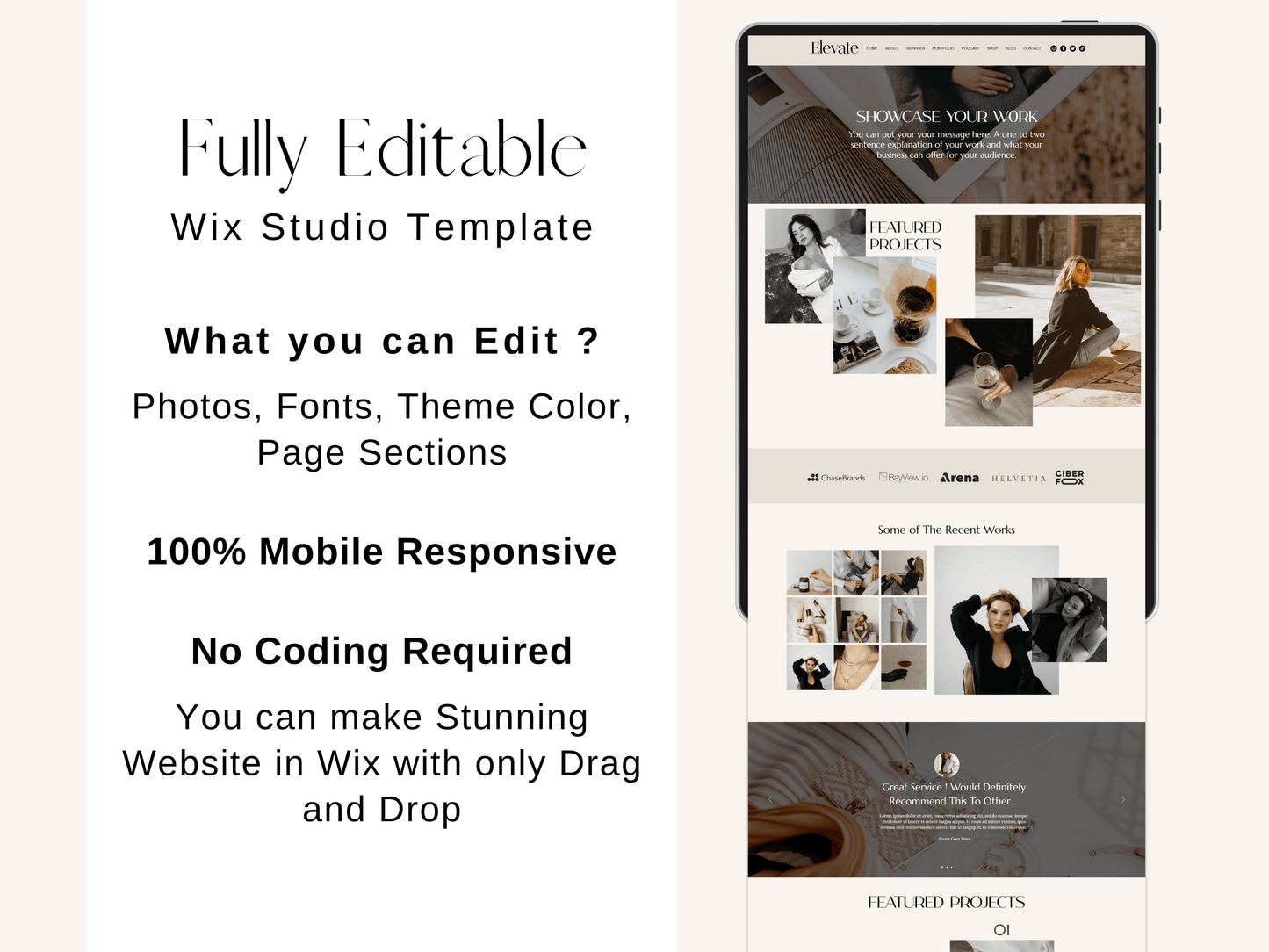 Premium Wix Website Template - Advertfox