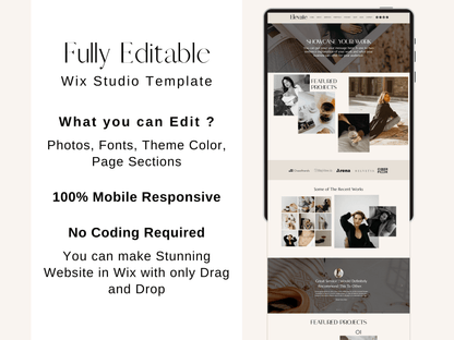 Premium Wix Website Template - Advertfox