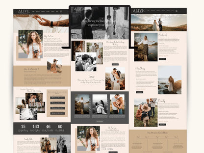 Elegant Wix Website for Wedding Photographer