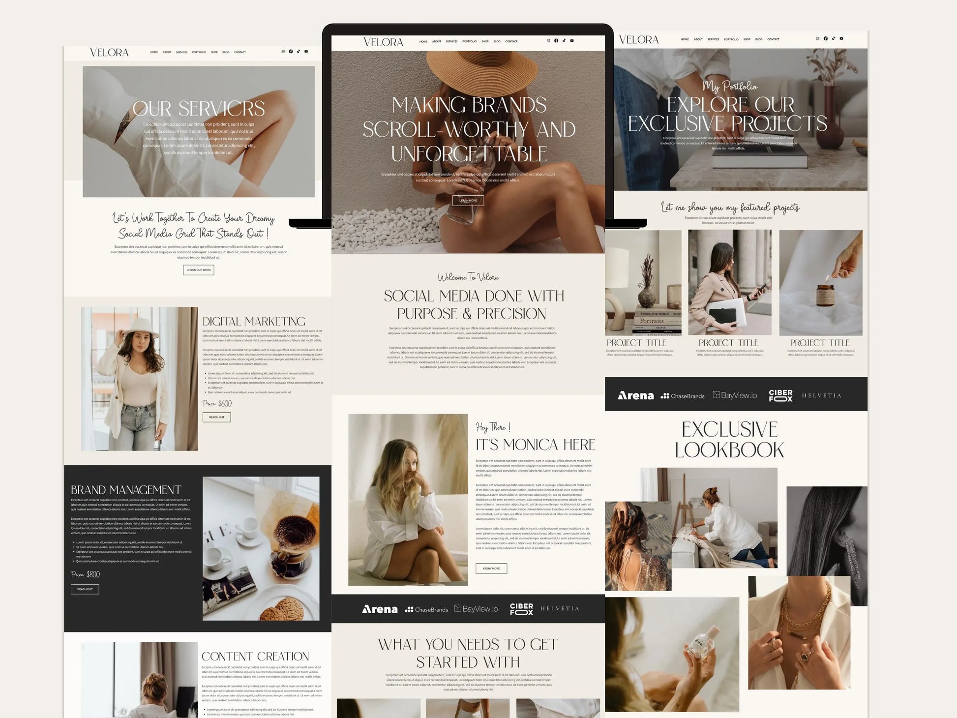 Modern Wix Studio Website Template for Social Media Manager - Advertfox