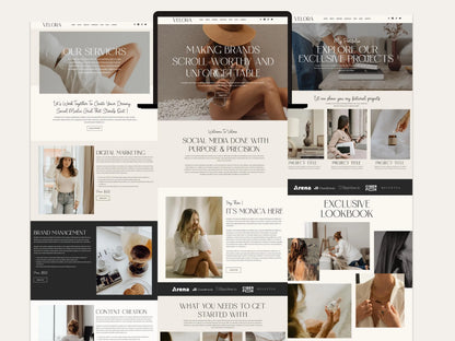 Modern Wix Studio Website Template for Social Media Manager - Advertfox