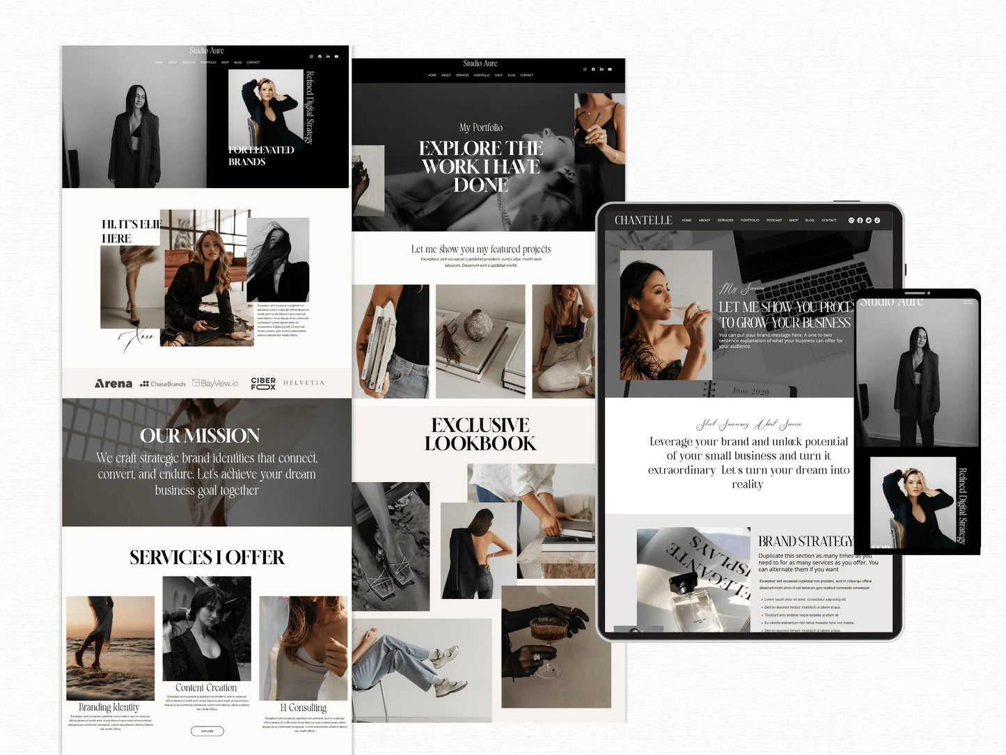 Luxury Wix Studio Website Template for Consultancy & Creatives - Advertfox