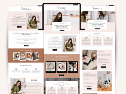 Wix Website Template for Coaches, Social Media Manager - Advertfox