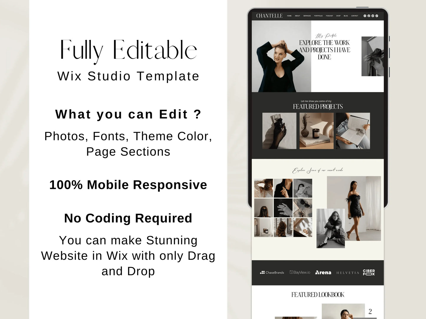 Elegant Wix Website Template for Creative Agencies - Advertfox