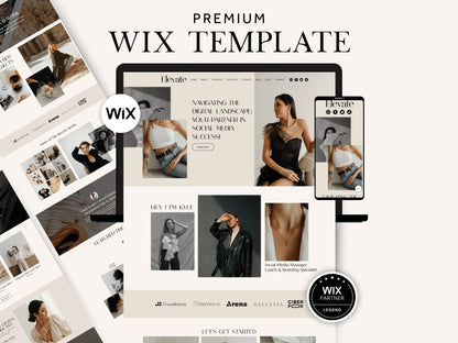 Premium Wix Website Template for Brand Agency