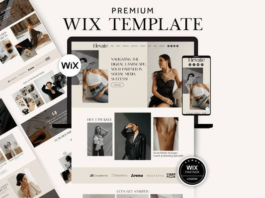 Premium Wix Website Template for Brand Agency