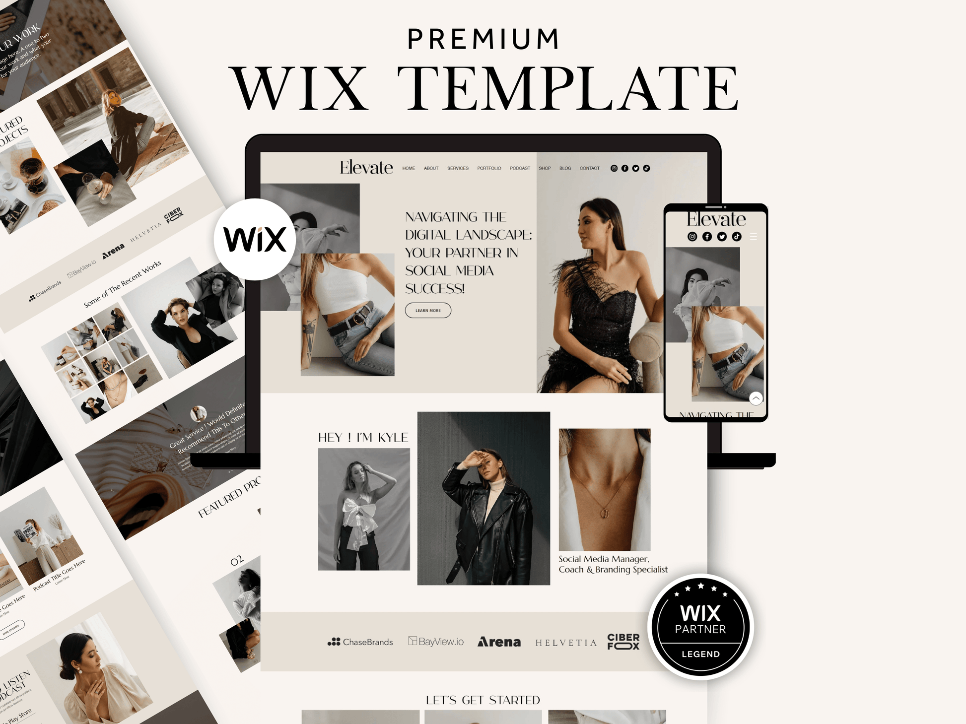 Premium Wix Website Template - Advertfox