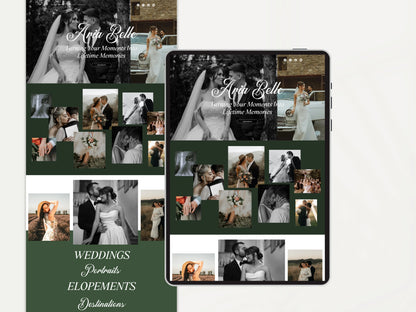 Wix Studio Website Template for Wedding Photographer - Advertfox