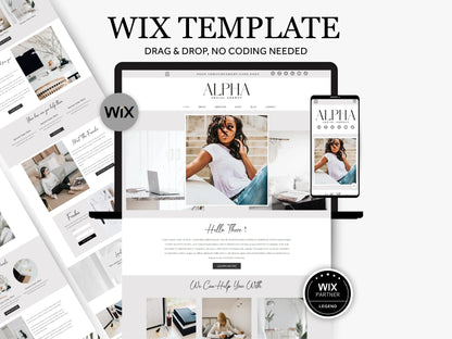 Wix Website Template for Coaches & Service Agency - Advertfox