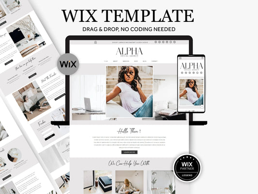 Wix Website Template for Coaches & Service Agency - Advertfox