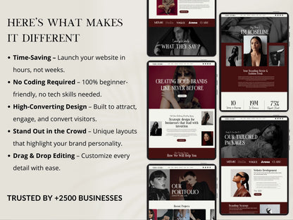 Bold Wix Studio Website Template for Coaches & Brand Agency - Advertfox