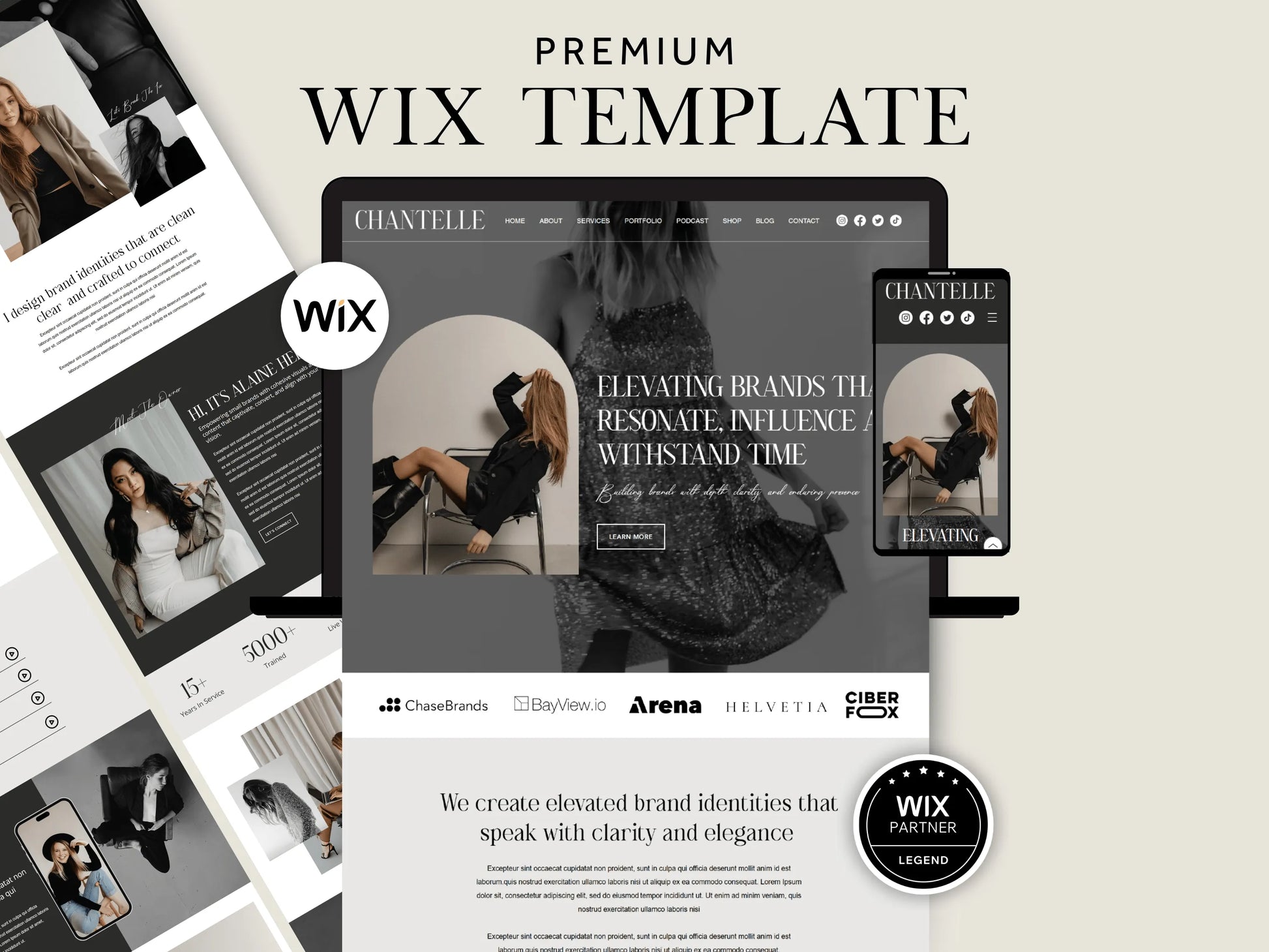 Elegant Wix Website Template for Creative Agencies - Advertfox