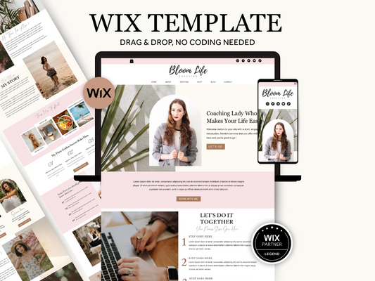 Wix Website Template For Life & Wellness Coaches - Advertfox