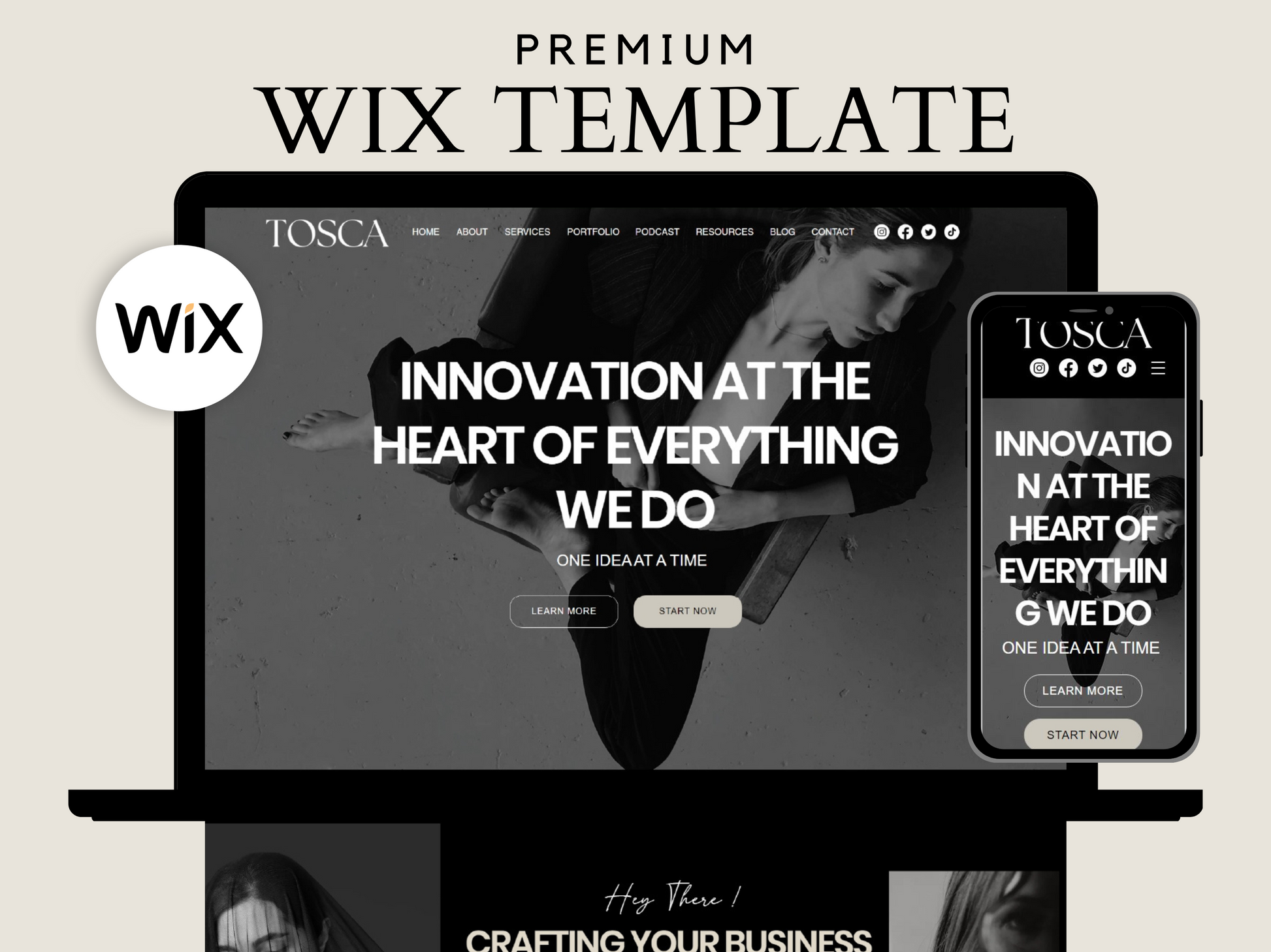 Wix Website Template - Advertfox