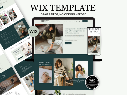 Life Coaching Wix Website Template - Advertfox