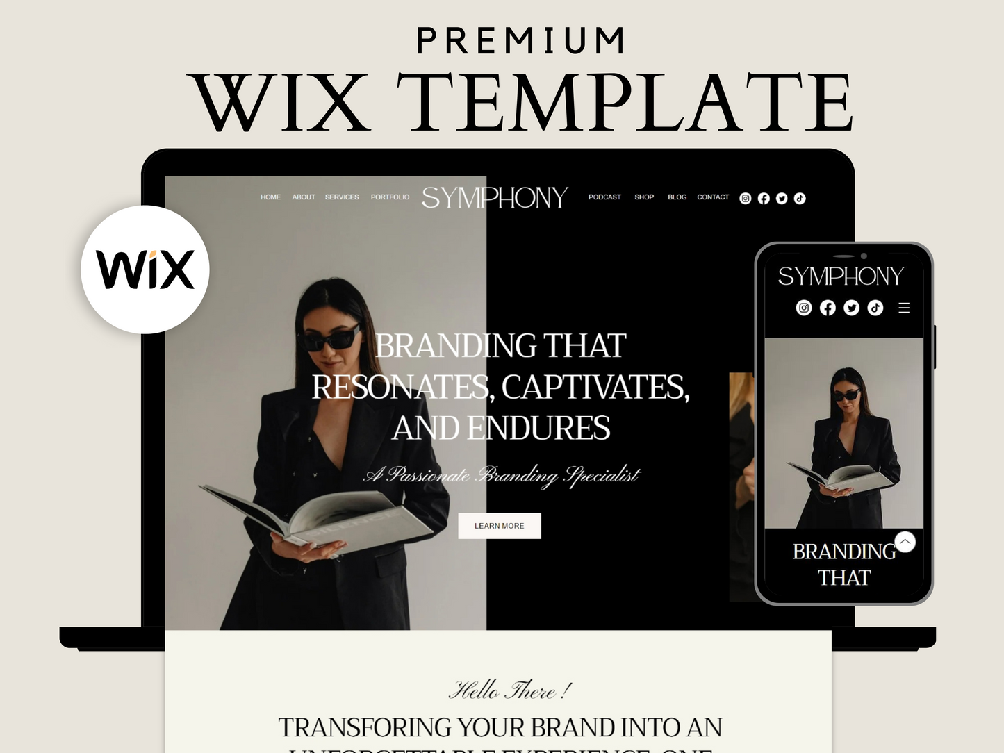 Wix Website Template - Advertfox