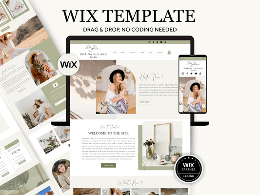 Korina Villanu Wix Website Template For Coaches & Creatives - Advertfox