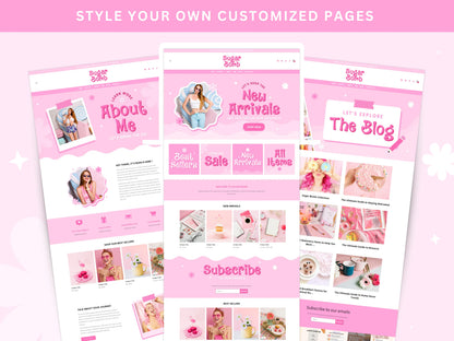 Pink Shopify Theme - Advertfox