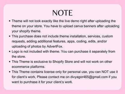 Pink Shopify Theme - Advertfox