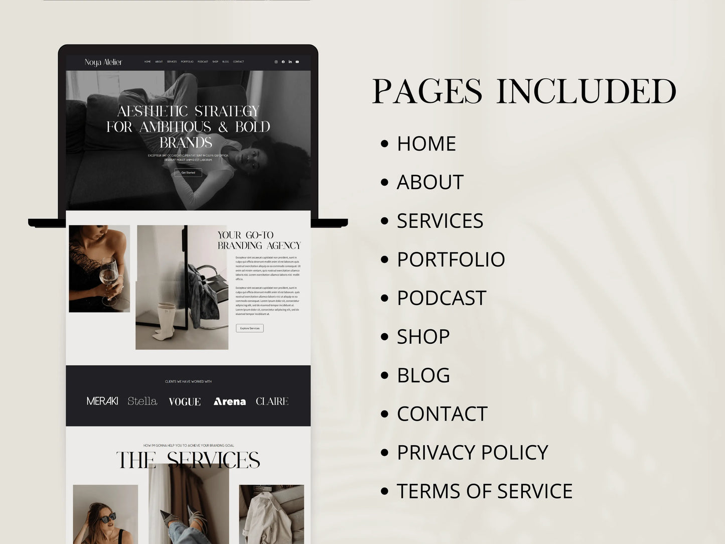 Premium Wix Studio Website Template for Creative Agency - Advertfox