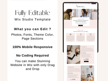 Wix Website Template For Business & Life Coaches - Advertfox