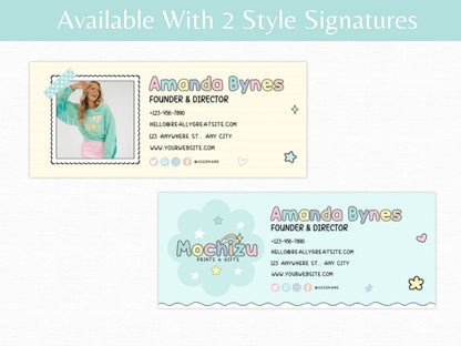 Pastel Email Signature Template - Advertfox