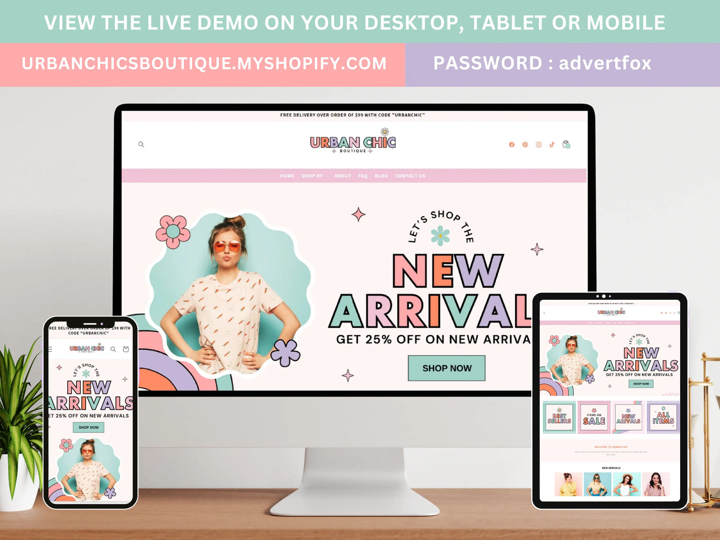 Groovy Shopify Theme for Boutique - Advertfox