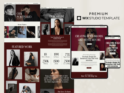 Bold Wix Studio Website Template for Coaches & Brand Agency - Advertfox