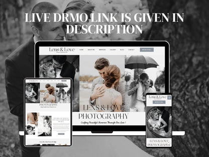 Wix Website Template for Wedding Photography Portfolio - Advertfox