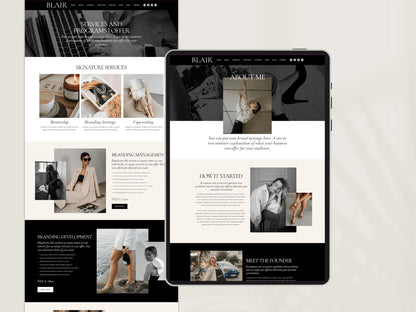 Bold Wix Website Template for Creatives & Brand Manager - Advertfox