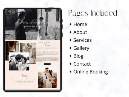 Wix Website for Wedding Photographer - Advertfox