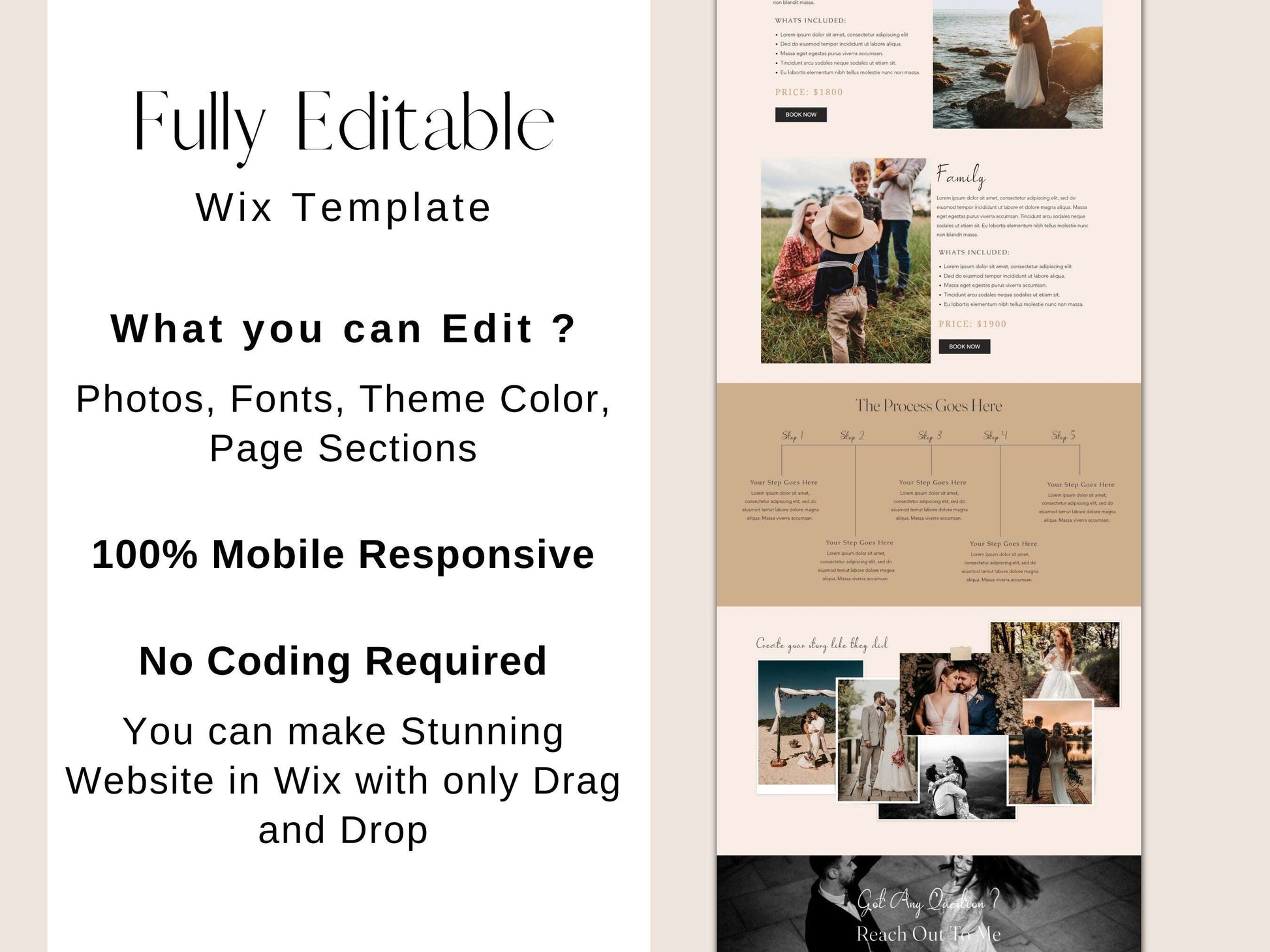 Wix Website for Wedding Photographer - Advertfox