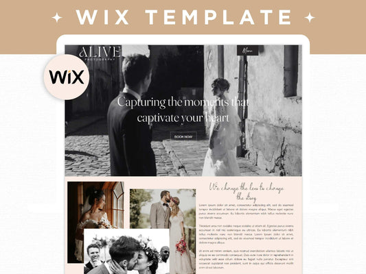 Wix Website for Wedding Photographer - Advertfox