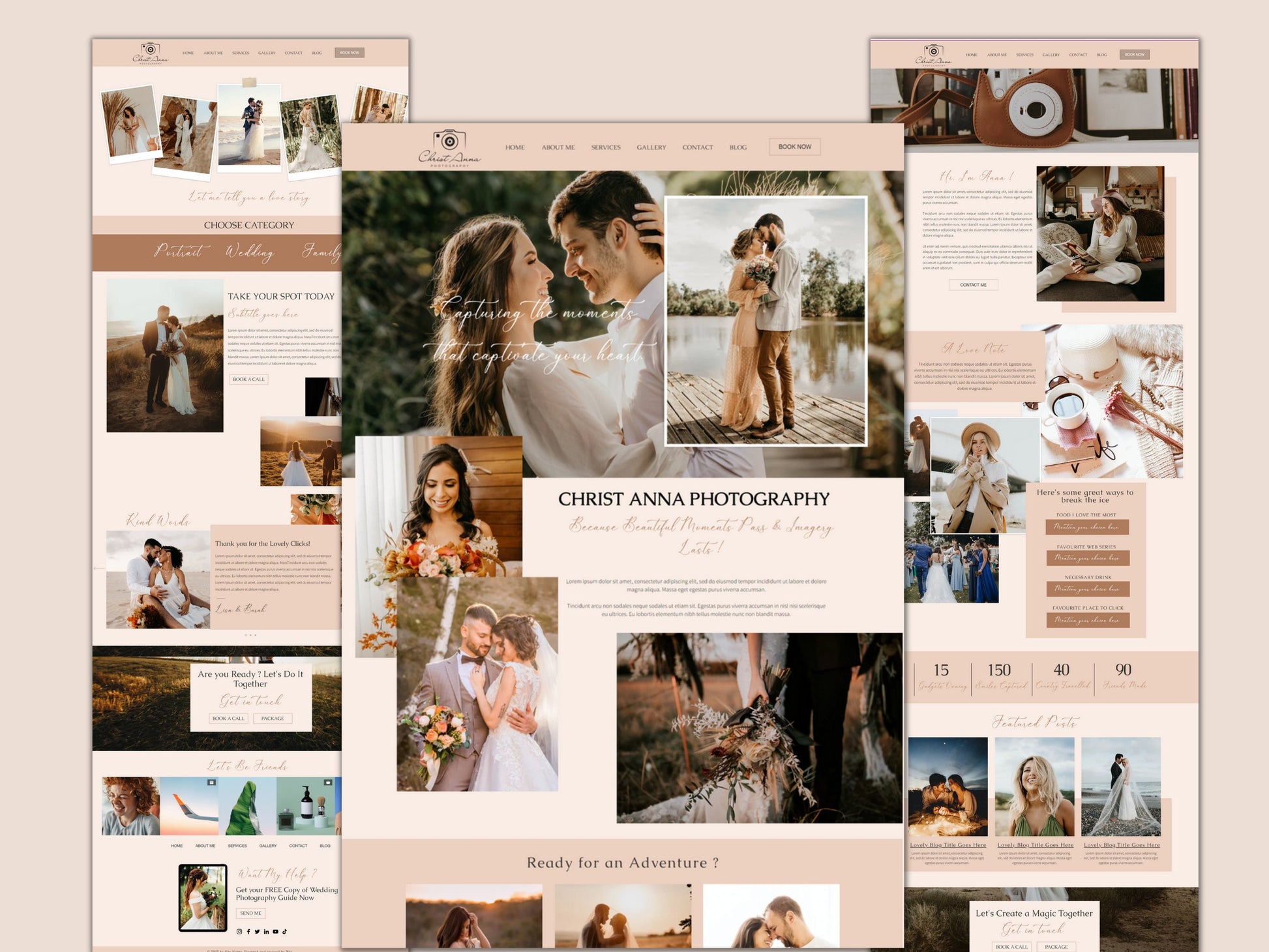 Wix Website for Wedding Photographer - Advertfox