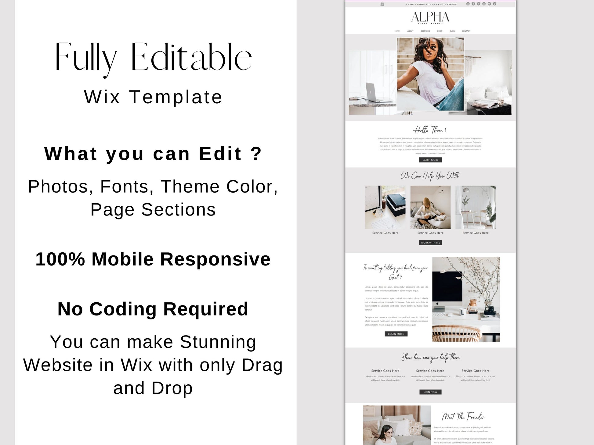 Wix Website Template - Advertfox