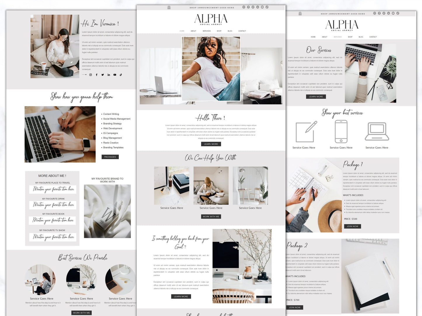 Wix Website Template - Advertfox