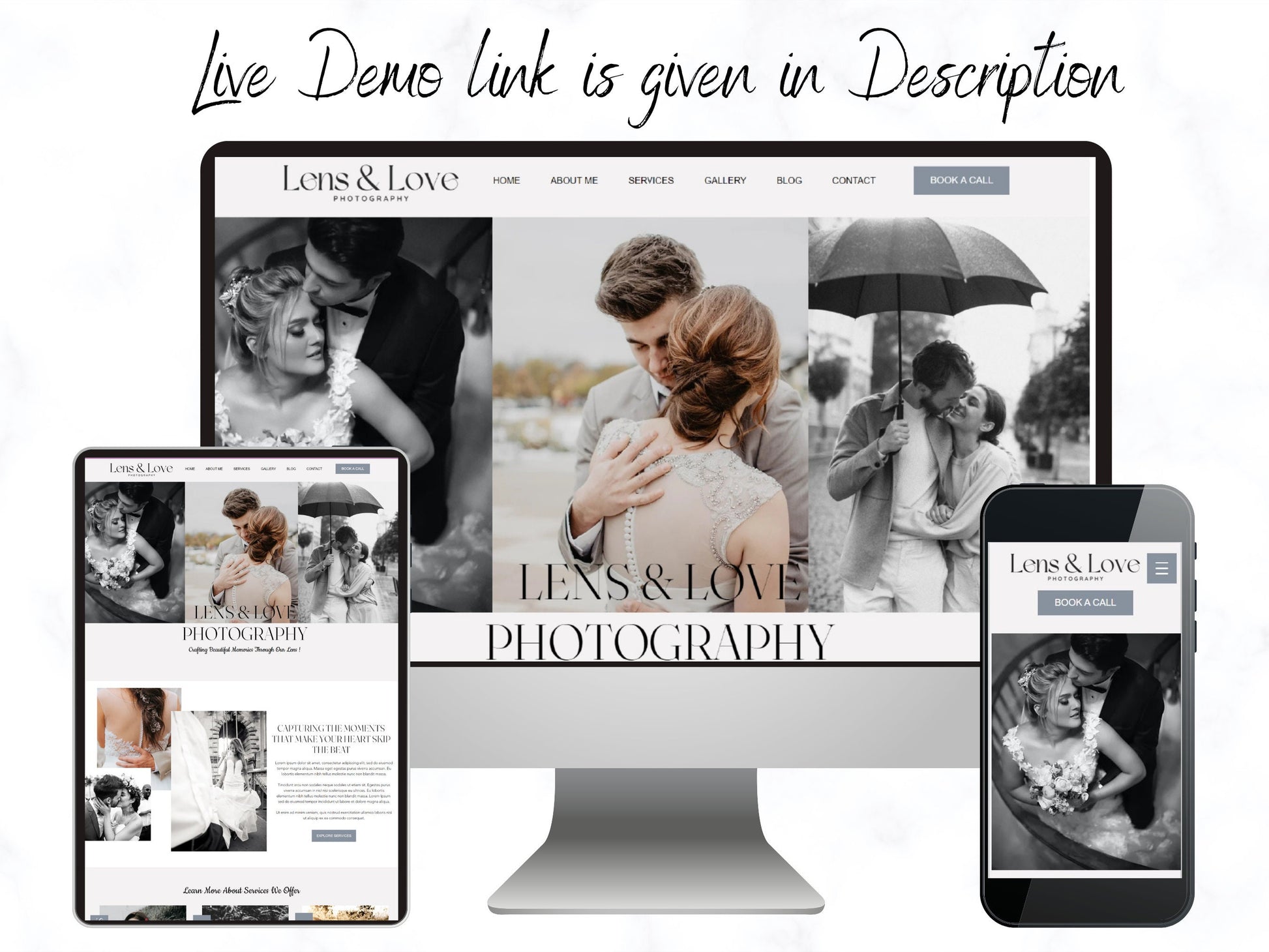 Wix Website for Wedding Photographer - Advertfox