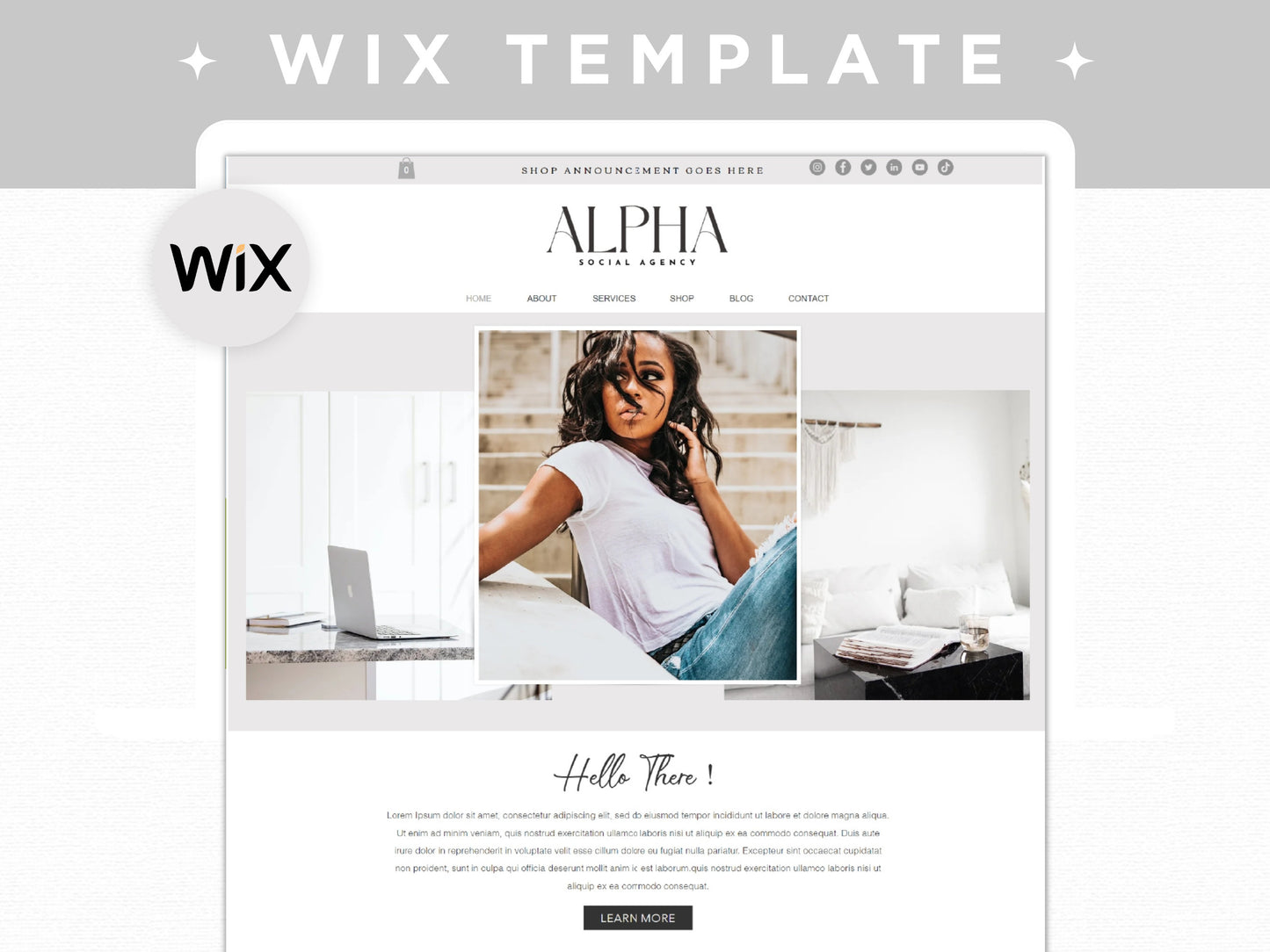 Wix Website Template - Advertfox