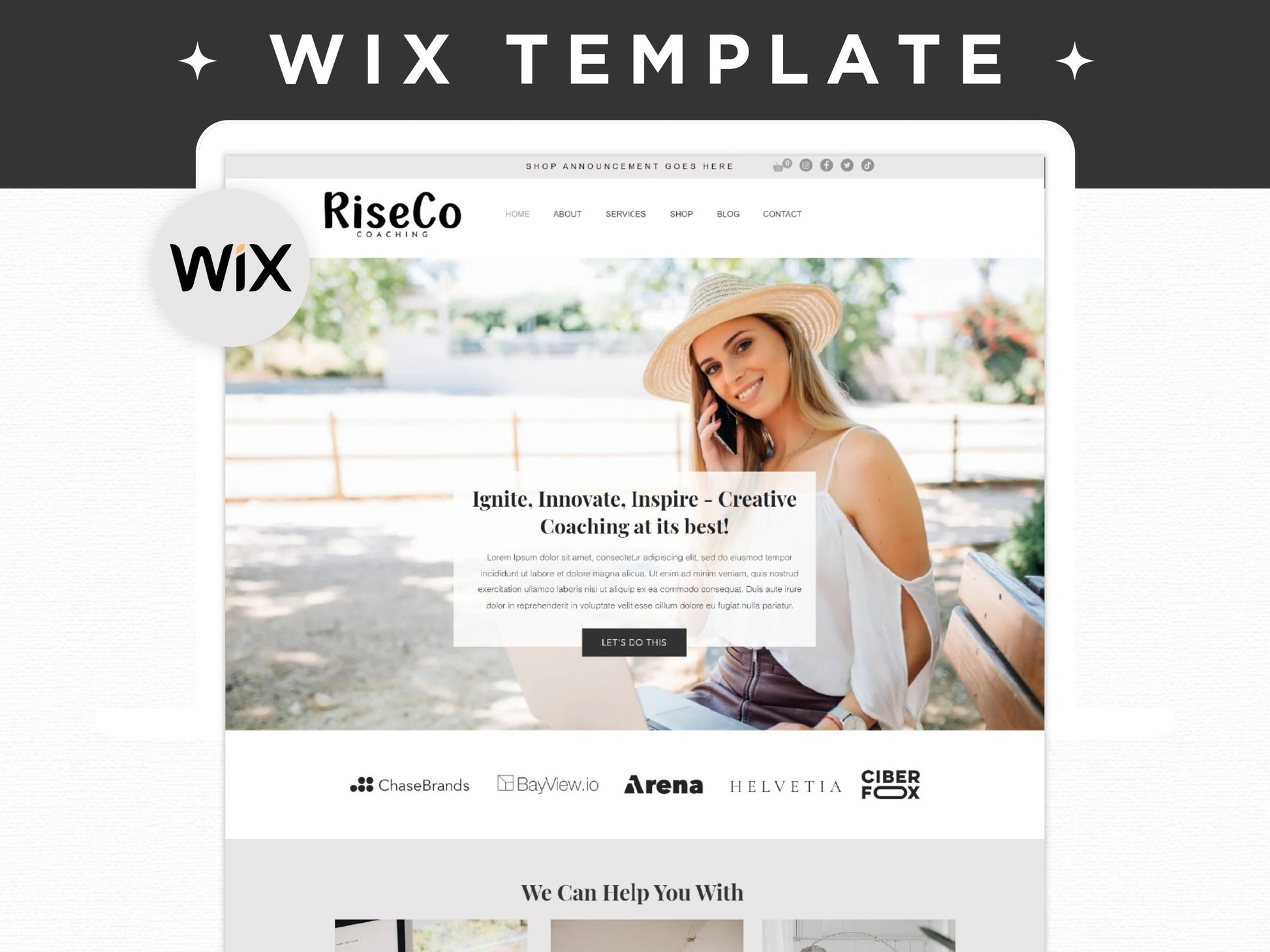 Wix Website Template - Advertfox