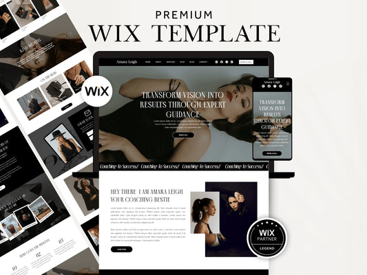 Professional Wix Website Template for Coaches & Consultants - Advertfox