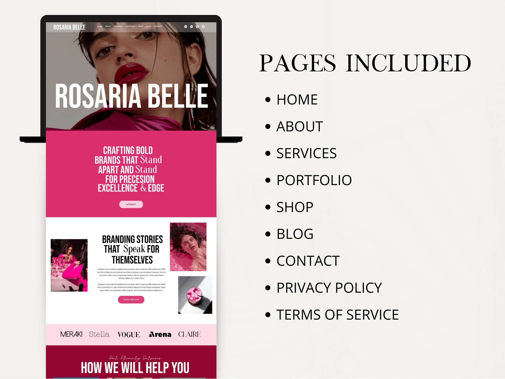 Luxury Wix Studio Website Template for Service Businesses - Advertfox