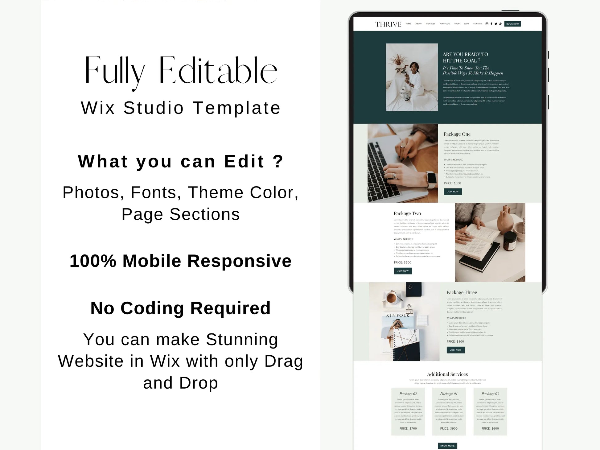 Premium Wix Website Template for Life Coaches - Advertfox