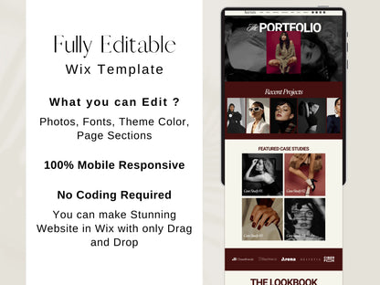 Bold Wix Website Template for Coaches & Creatives - Advertfox