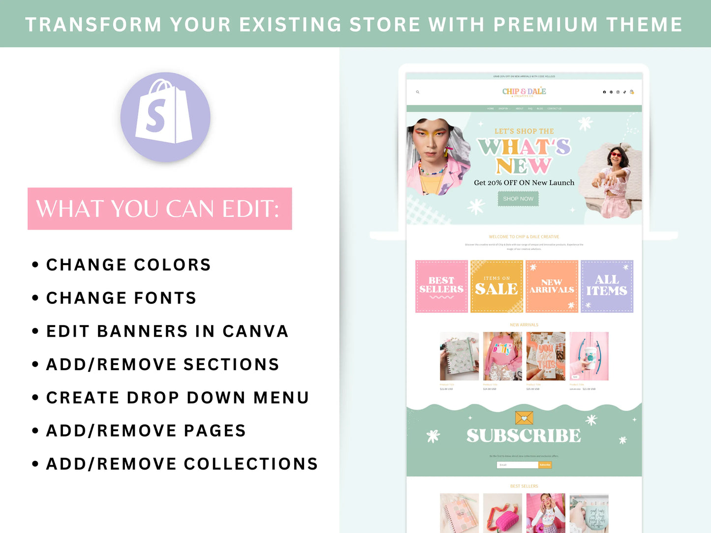 Pastel Shopify Theme - Advertfox