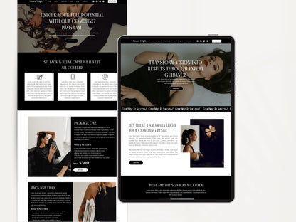 Professional Wix Website Template for Coaches & Consultants - Advertfox