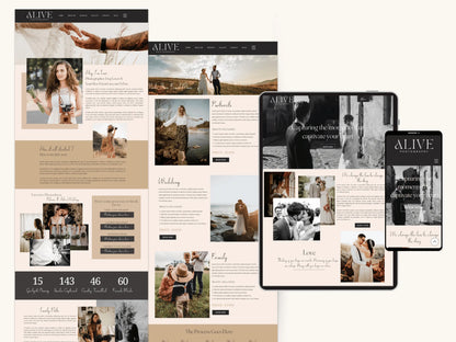Elegant Wix Website for Wedding Photographer