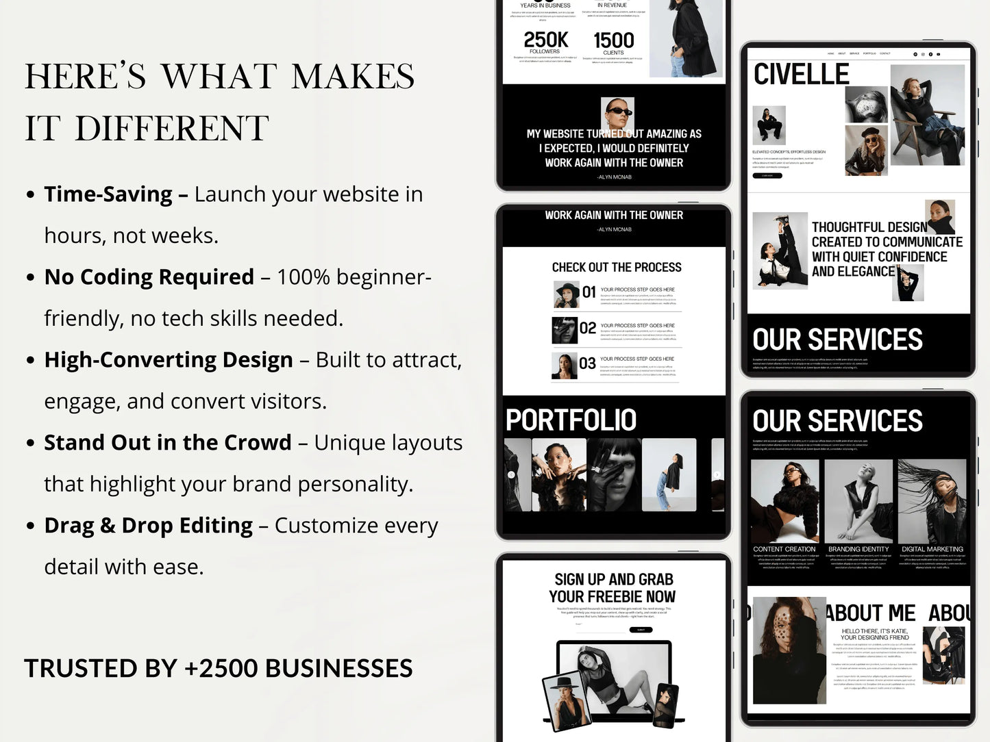 Modern Wix Studio Landing Page Template - Advertfox