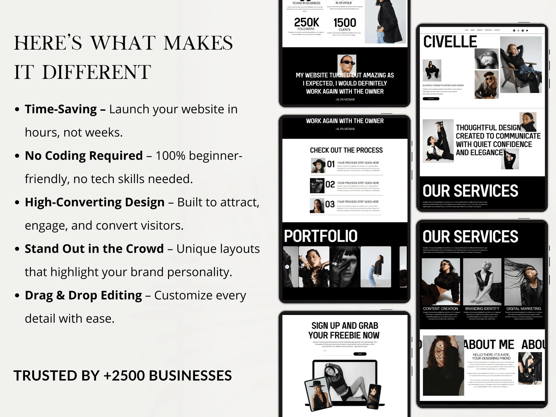 Modern Wix Studio Landing Page Template - Advertfox